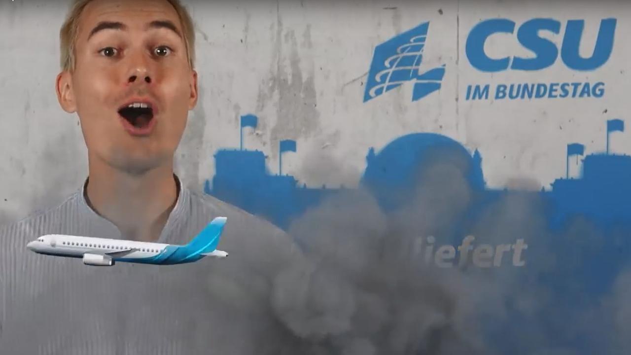 In der ersten Folge von #CSYOU thematisiert der CSU-Youtuber die Klimabilanz von Gretas Atlantiküberquerung sowie die Reiseaktivitäten der grüner Abgeordneter im Bundestag. In der ersten Folge von #CSYOU thematisiert der CSU-Youtuber die Klimabilanz von Gretas Atlantiküberquerung sowie die Reiseaktivitäten der grüner Abgeordneter im Bundestag.