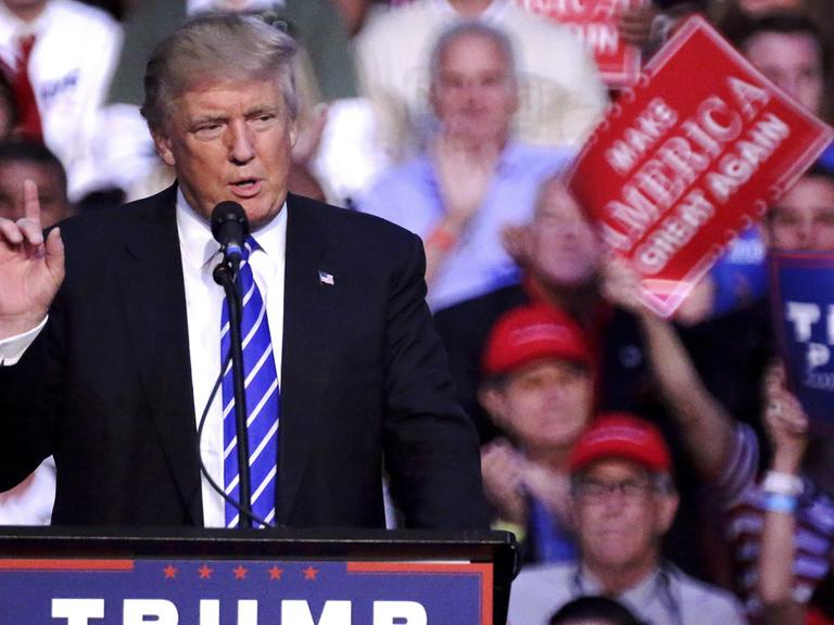 Donald Trump bei einer Rede in Sunrise, Florida am 10. August 2016