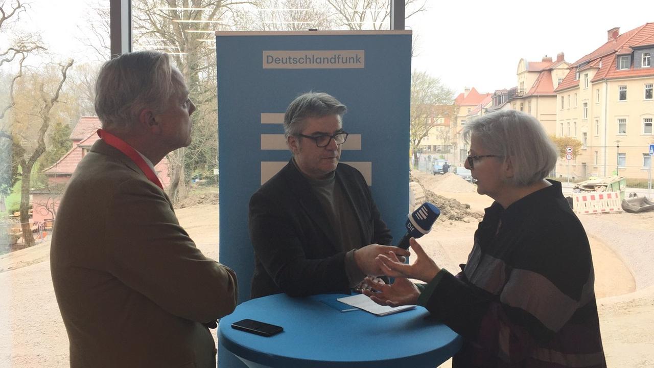 Hellmut Seemann und Ulrike Bestgen im Gespräch mit Stefan Koldehoff Hellmut Seemann und Ulrike Bestgen im Gespräch mit Stefan Koldehoff