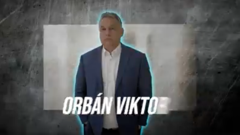 Screenshot aus einem Video, das auf Facebook veröffentlicht wurde. Zu sehen ist Viktor Orbán.