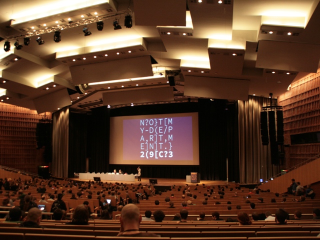 Vortragssaal auf dem Chaos Communication Congress Vortragssaal auf dem Chaos Communication Congress