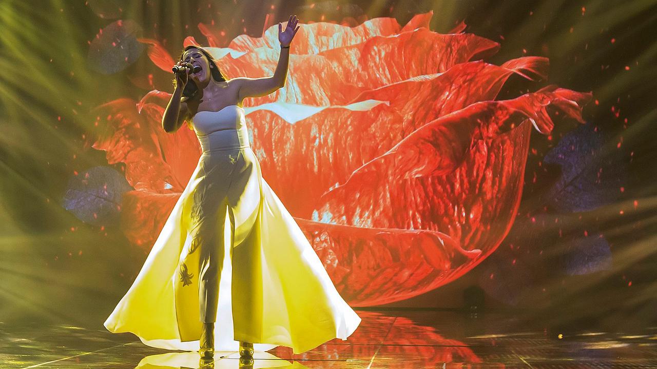 Die ukrainische Sängerin Jamala repräsentiert die Ukraine auf dem Eurovision Song Contest. Die ukrainische Sängerin Jamala repräsentiert die Ukraine auf dem Eurovision Song Contest.