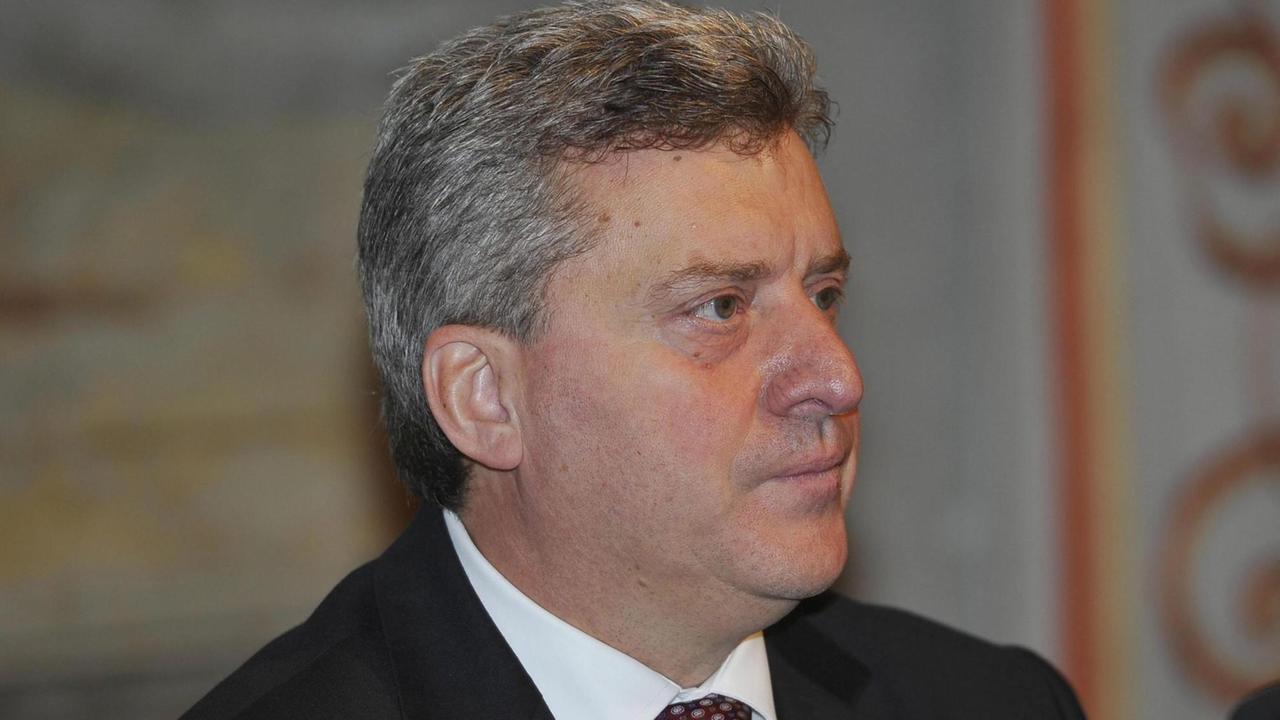 Der Präsident Mazedoniens, Gjorge Ivanov