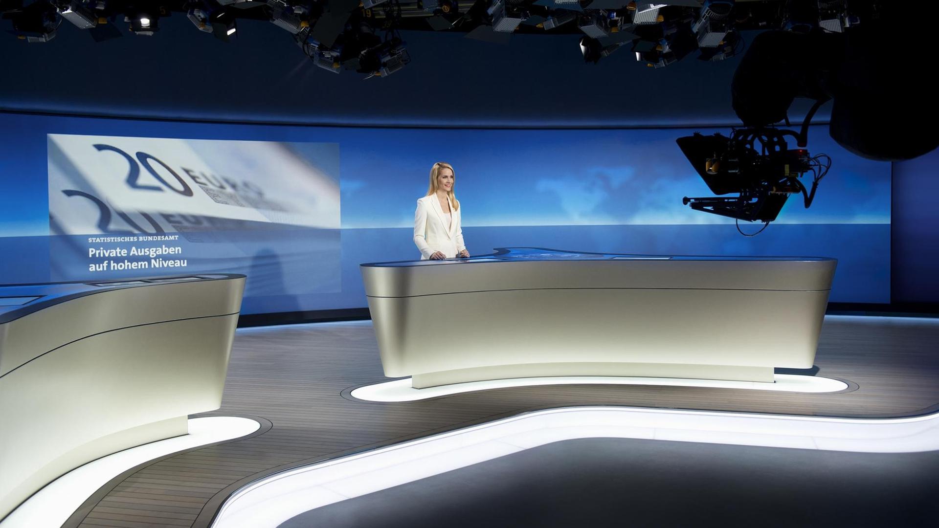 Blick ins Studio der "Tagesschau" Blick ins Studio der "Tagesschau"