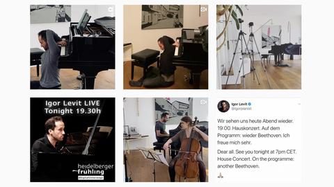 Screenshot: Instagram @igorpianist von dem Pianisten Igor Levit.