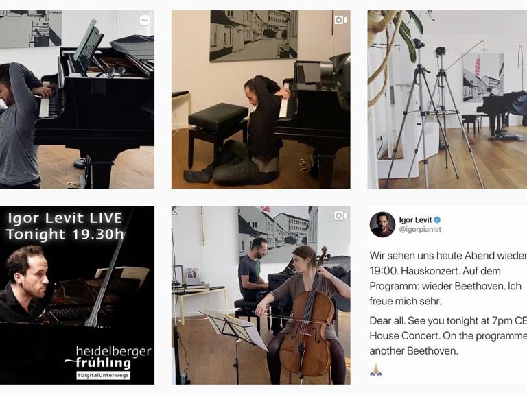 Screenshot: Instagram @igorpianist von dem Pianisten Igor Levit.