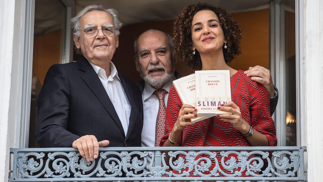 Bernard Pivot (l) und Leïla Slimani Bernard Pivot (l) und Leïla Slimani