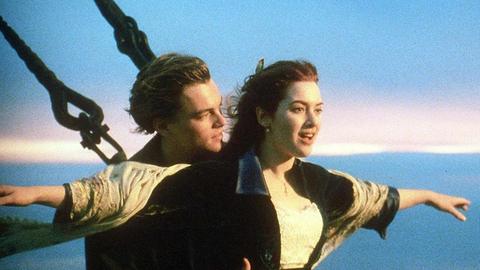 Leonardo DiCaprio und Kate Winslet in dem legendären Liebesfilm "Titanic".