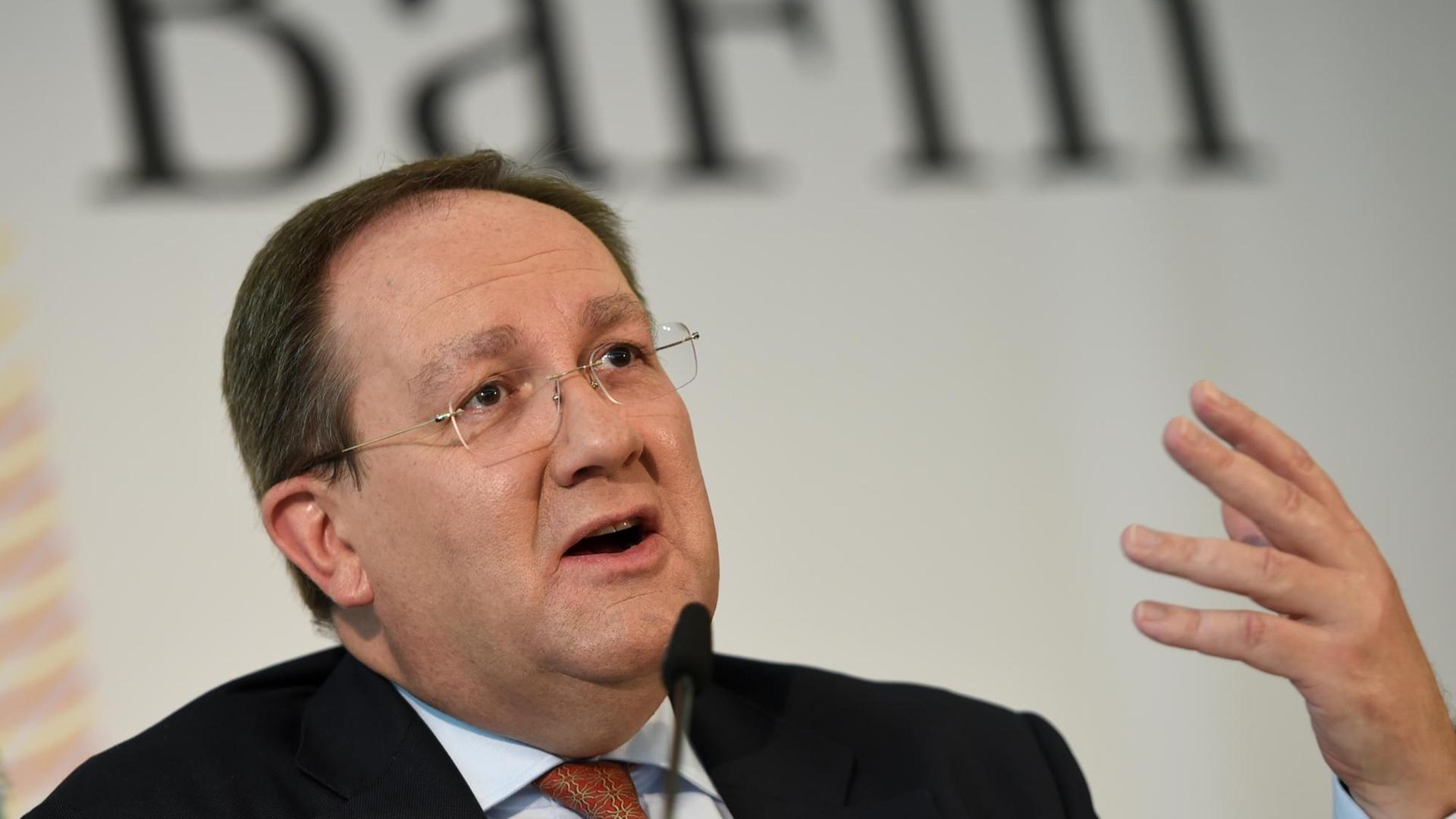 Felix Hufeld, Präsident der Bundesanstalt für Finanzdienstleistungsaufsicht (Bafin) Felix Hufeld, Präsident der Bundesanstalt für Finanzdienstleistungsaufsicht (Bafin)