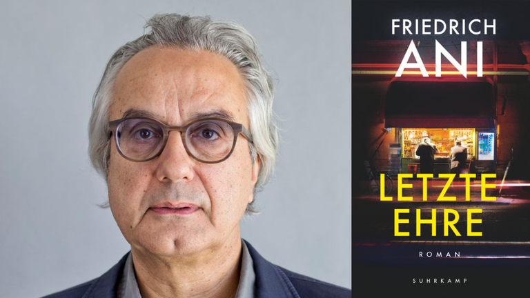Ein Portrait des Schriftstellers Friedrich Ani und das Buchcover seines neuen Krimis "Letzte Ehre" Ein Portrait des Schriftstellers Friedrich Ani und das Buchcover seines neuen Krimis "Letzte Ehre"