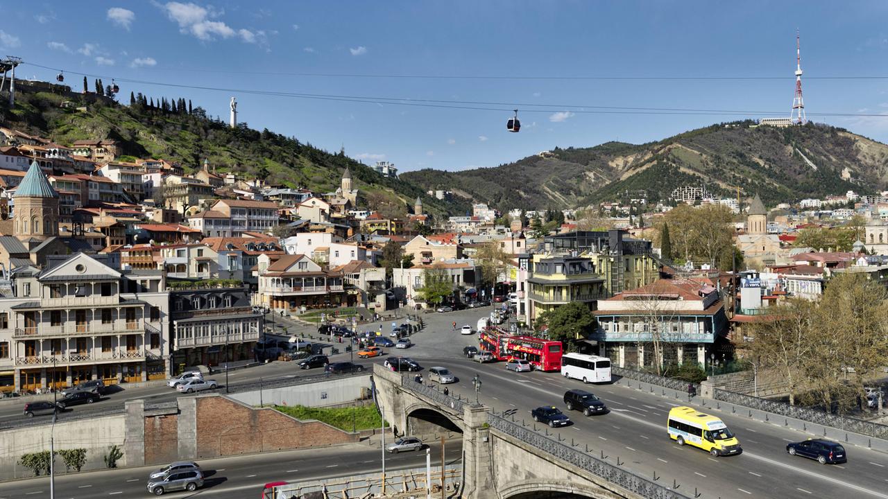Die georgische Hauptstadt Tiflis Die georgische Hauptstadt Tiflis