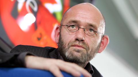Der Autor und Journalist Bruno Schirra auf der Internationalen Frankfurter Buchmesse.