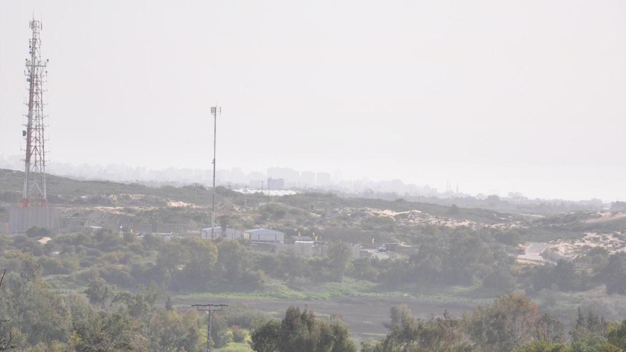Blick auf Gaza vom Kibbuz Zikim.