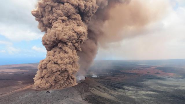 Ausbruch des Vulkans Kilauea auf Hawaii.