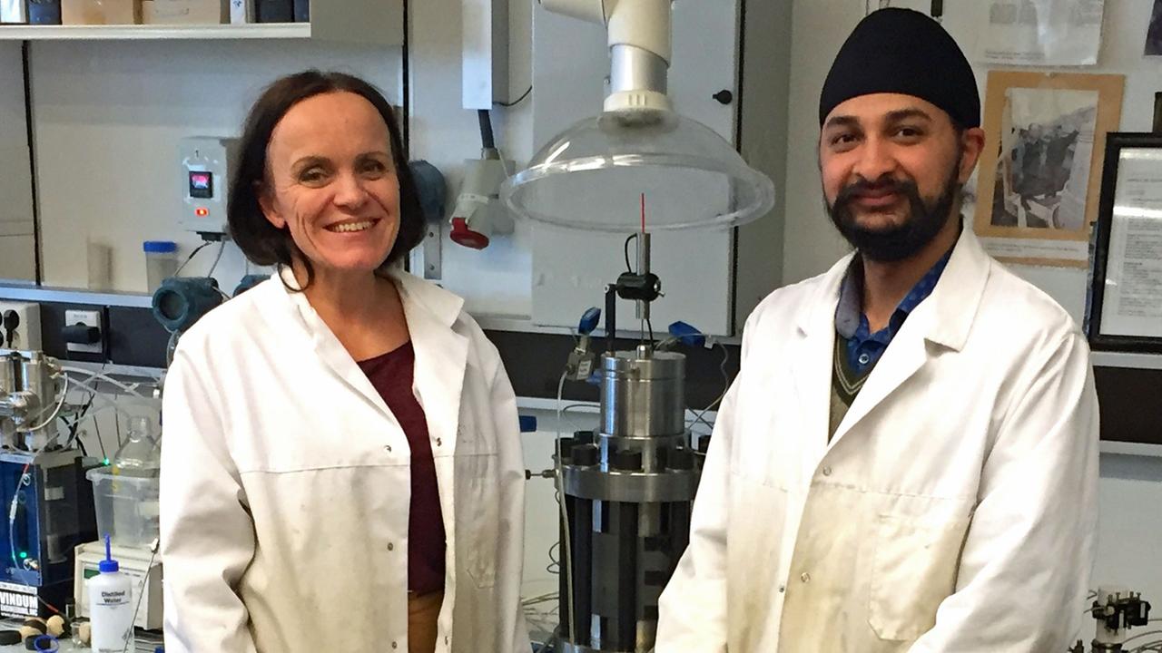 Merete Vadla Madland und Jasprit Singh Sachtiwa vom Nationalen Erdölzentrum der Universität Stavanger Merete Vadla Madland und Jasprit Singh Sachtiwa vom Nationalen Erdölzentrum der Universität Stavanger