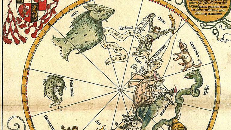 Der südliche Teil der Sternkarte von Albrecht Dürer