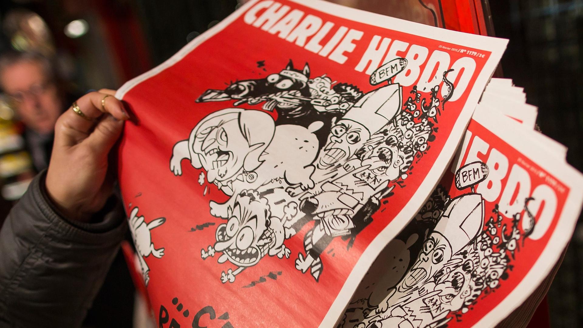 Das Titelbild des neuen "Charlie Hebdo"-Heftes Das Titelbild des neuen "Charlie Hebdo"-Heftes