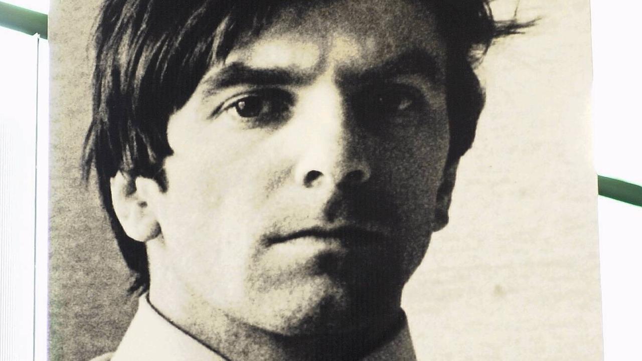 Schwarzweiß-Porträt von Rudi dutschke. Schwarzweiß-Porträt von Rudi dutschke.