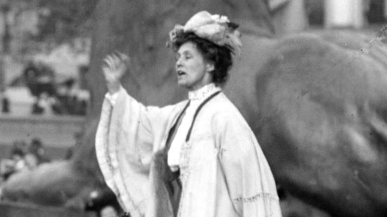 Britische Frauenrechtlerin Emmeline Pankhurst Britische Frauenrechtlerin Emmeline Pankhurst