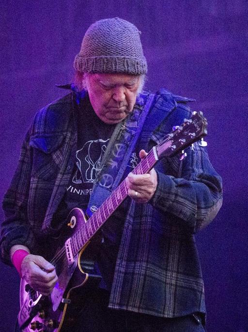 Der US-Sänger Neil Young BottleRock Napa Valley Music Festival im kalifornischen Napa Valley Expo (25. Mai 2019)