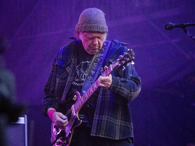 Der US-Sänger Neil Young BottleRock Napa Valley Music Festival im kalifornischen Napa Valley Expo (25. Mai 2019)