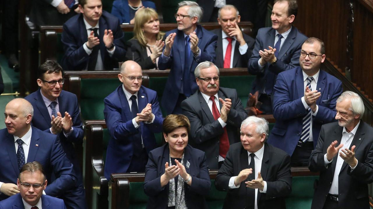 Die Regierungspartei PiS im polnischen Parlament