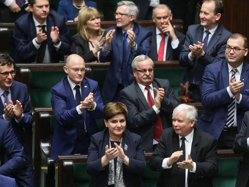 Die Regierungspartei PiS im polnischen Parlament