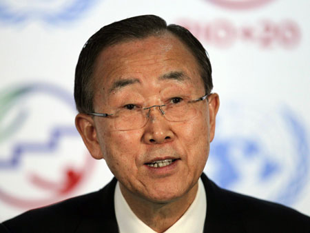 Der Uno-Generalsekretär Ban Ki-moon Der Uno-Generalsekretär Ban Ki-moon
