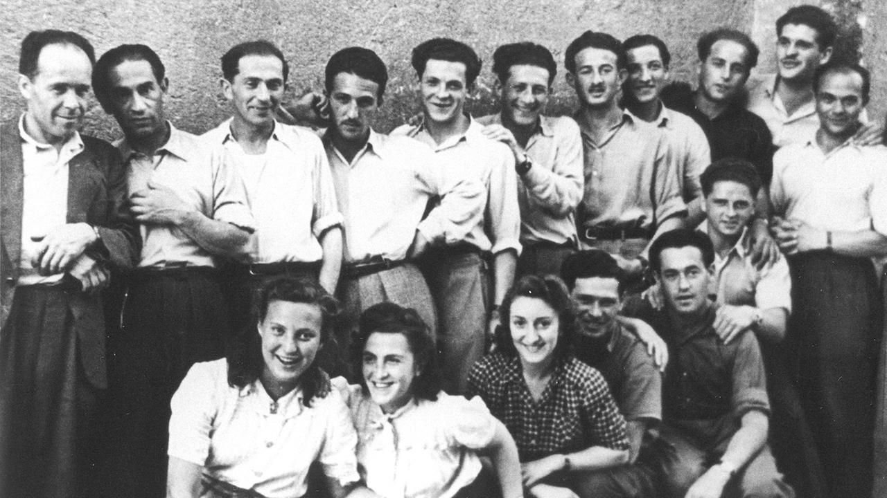 Gruppenbild der Nakam-Aktivisten. Gruppenbild der Nakam-Aktivisten.