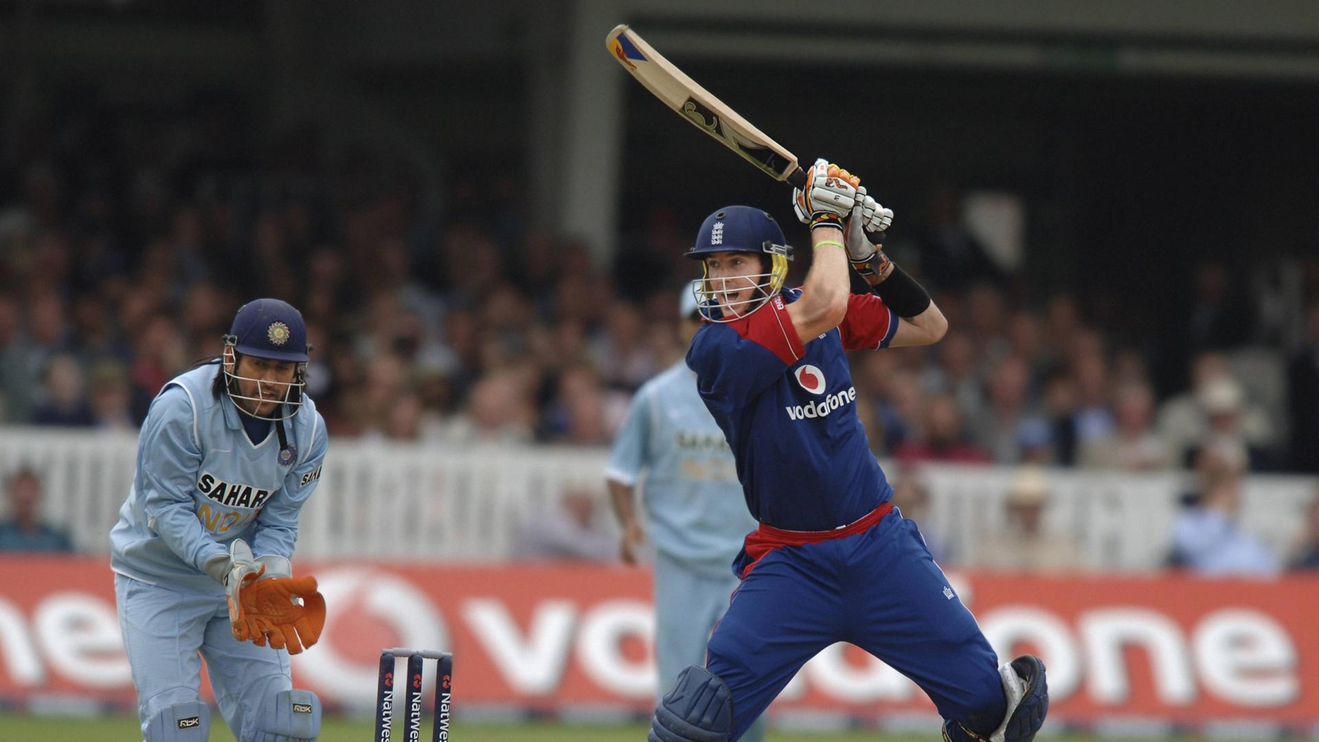 Kevin Pietersen während eines Cricket-Spiels. Kevin Pietersen während eines Cricket-Spiels.