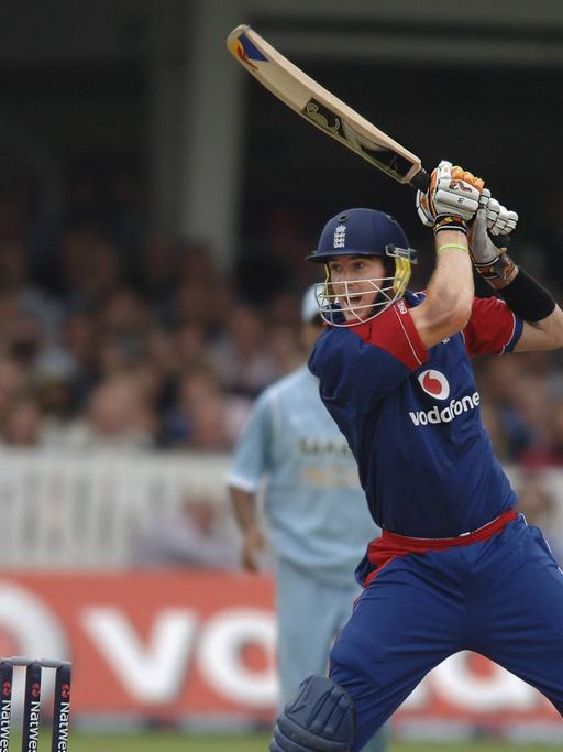 Kevin Pietersen während eines Cricket-Spiels.
