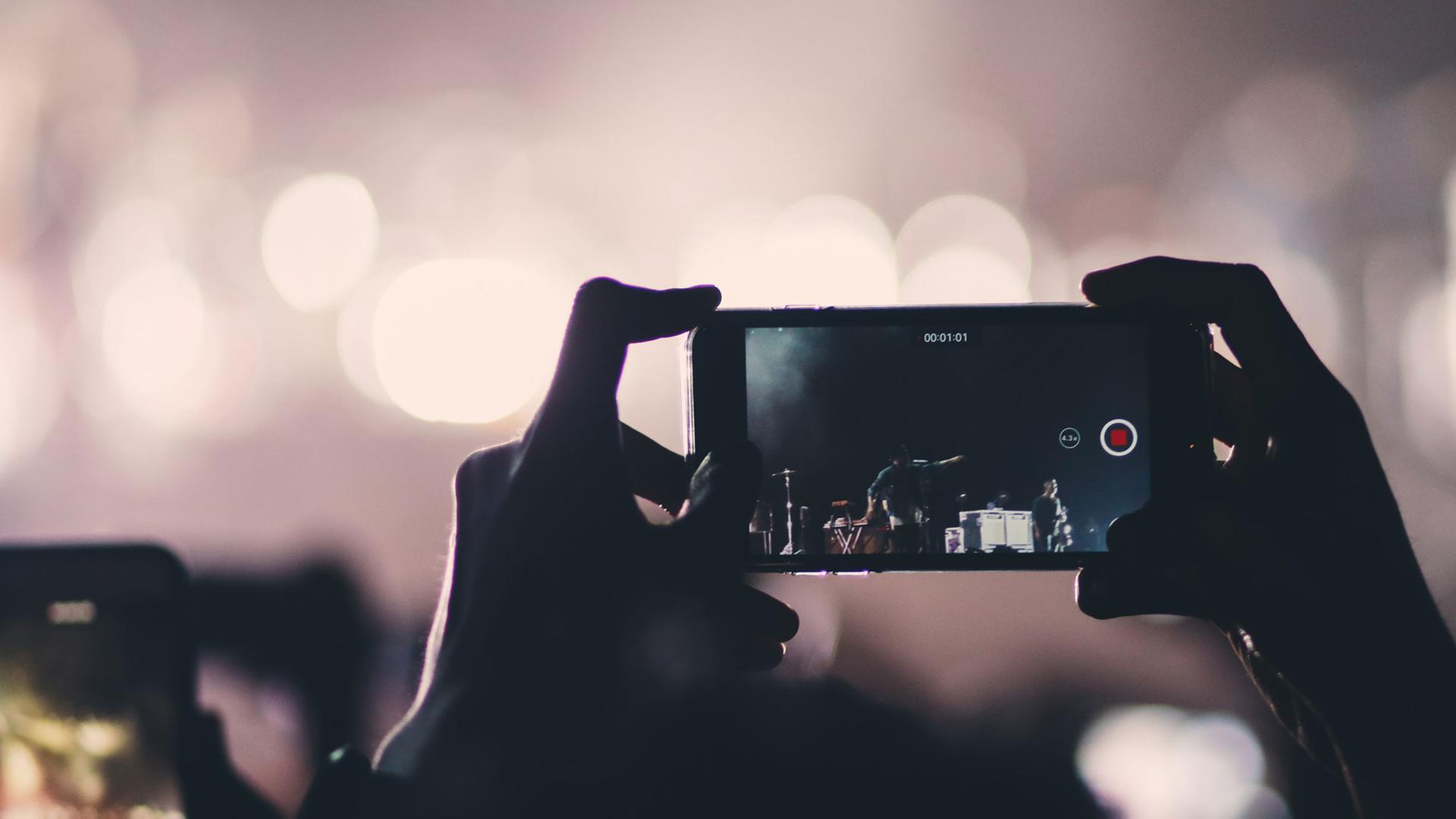 Videoaufnahme mit einem Smartphone Videoaufnahme mit einem Smartphone