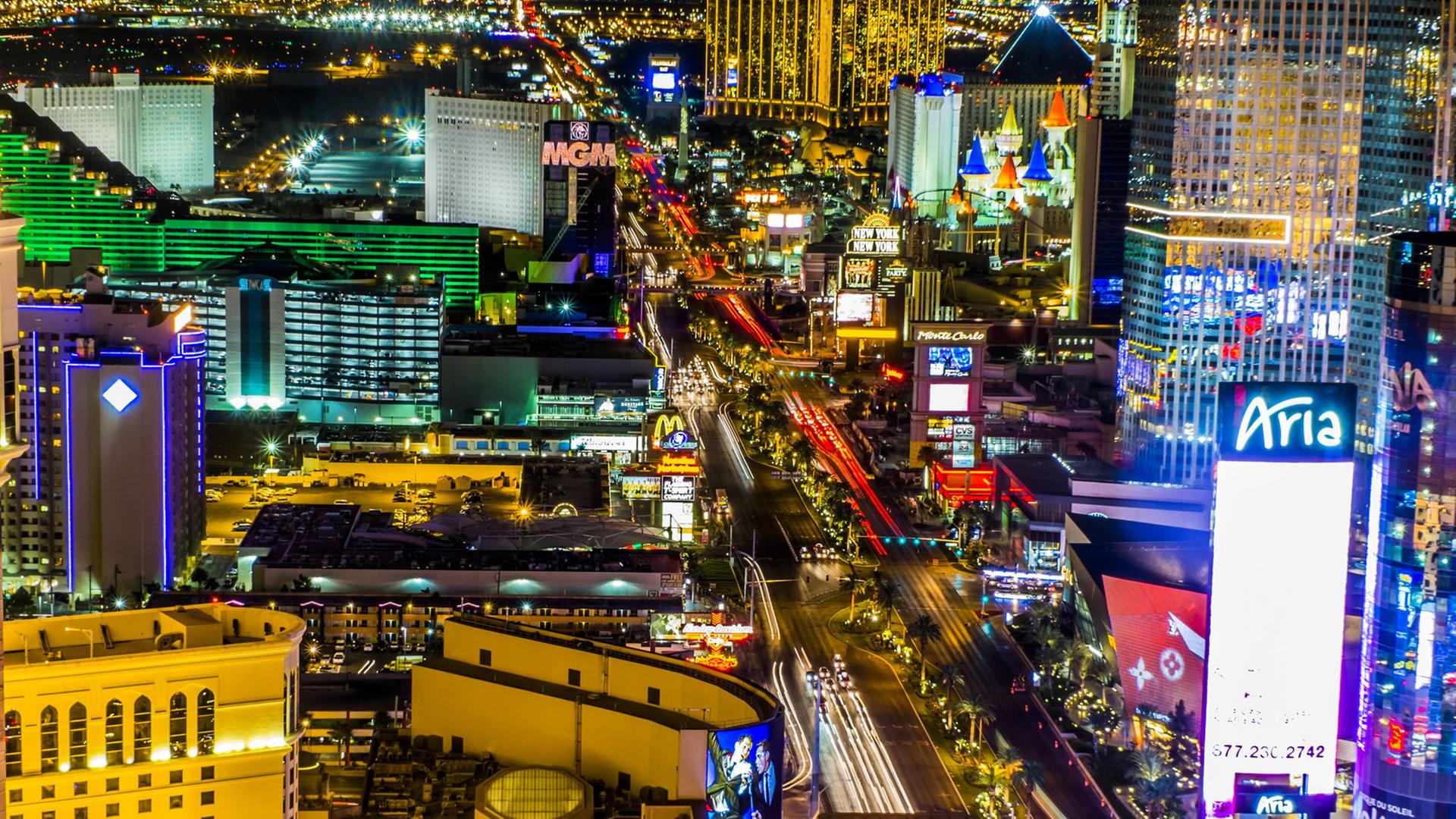Sicht über Las Vegas, Nevada, USA