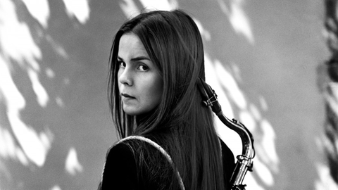 Die Saxofonistin Mette Henriette