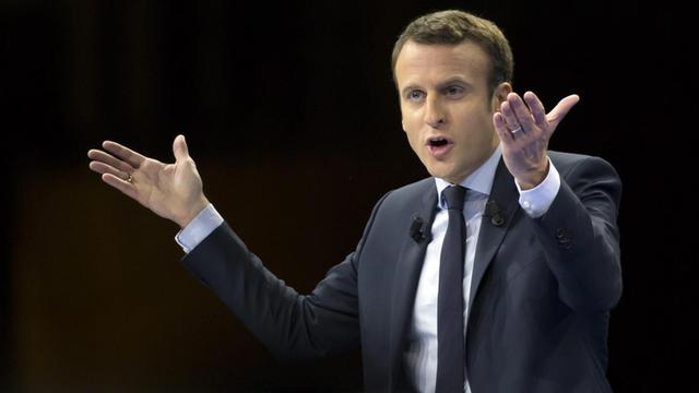 Emmanuel Macron in Paris