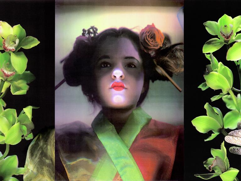 Lieve Prins, Amsterdam, "Girl with Flowers,drieluik", 2000, direkte Farbkopie vom Modell aus der Serie "Idols", Bildrechte: Klaus Urbons