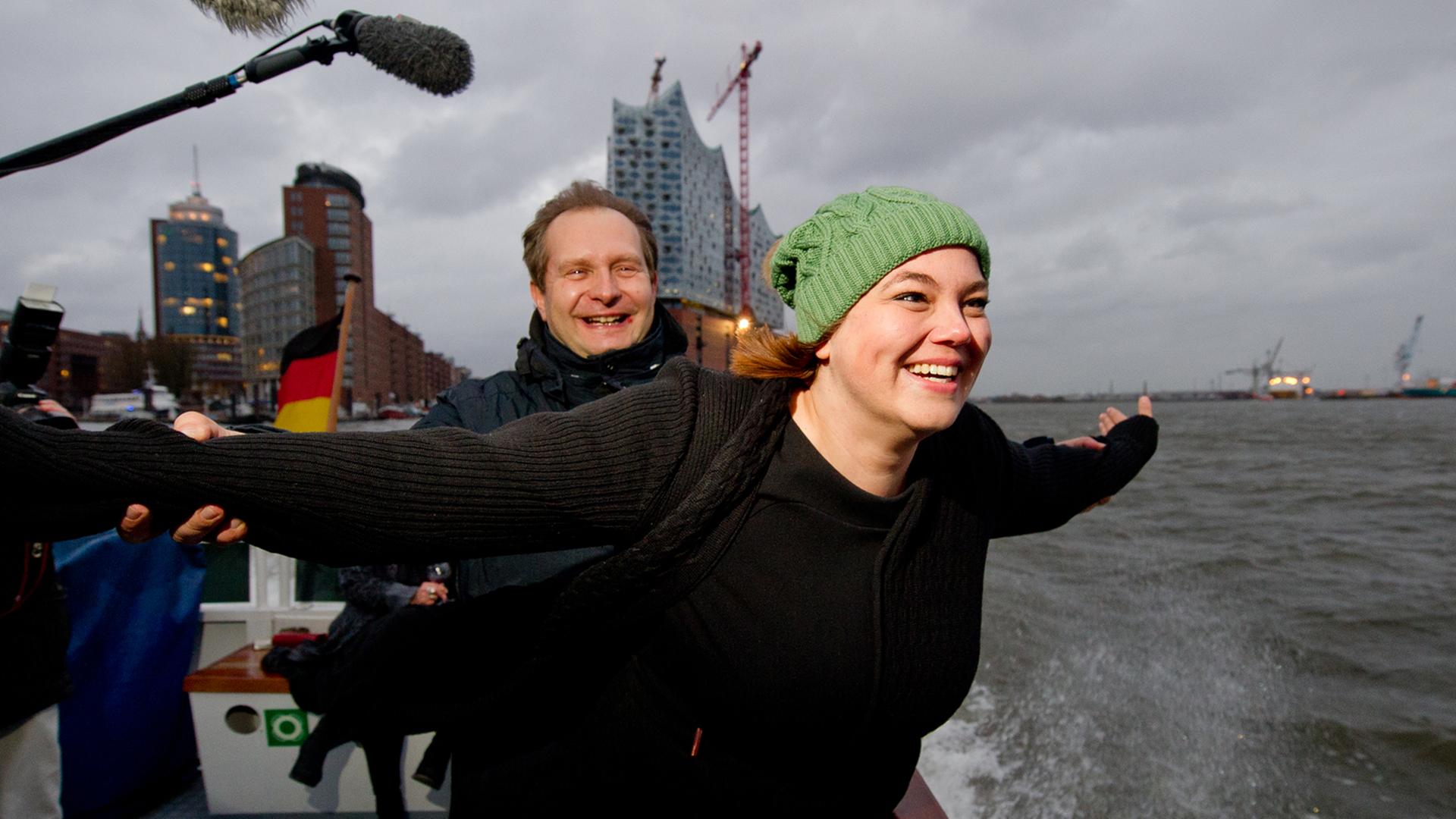 Jens Kerstan und Katharina Fegebank, Spitzenkandidaten für die Bürgerschaftswahl 2015 in Hamburg Jens Kerstan und Katharina Fegebank, Spitzenkandidaten für die Bürgerschaftswahl 2015 in Hamburg