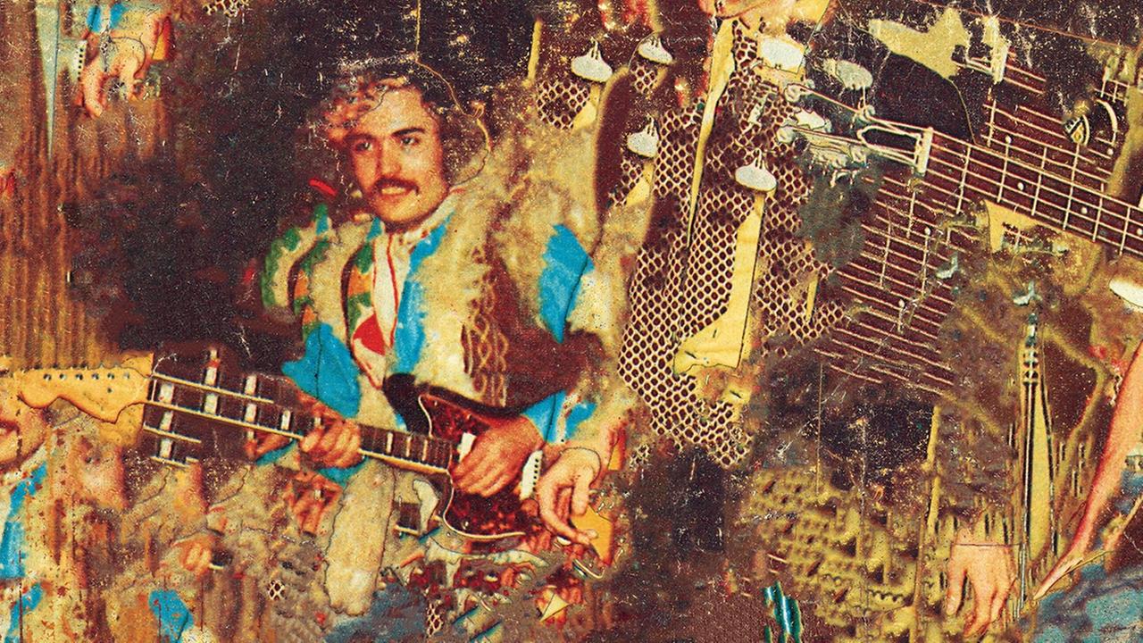 Das Cover der LP "Saz Beat Vol. 3" des Berliner Labels "Global Pop First Wave" verschmilzt bunte Farben und das Bild eines Saz-Spielers Das Cover der LP "Saz Beat Vol. 3" des Berliner Labels "Global Pop First Wave" verschmilzt bunte Farben und das Bild eines Saz-Spielers