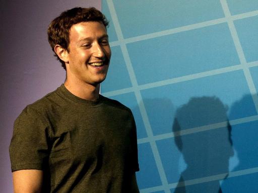 Facebook-Gründer Mark Zuckerberg beim Mobile World Congress in Barcelona 2014