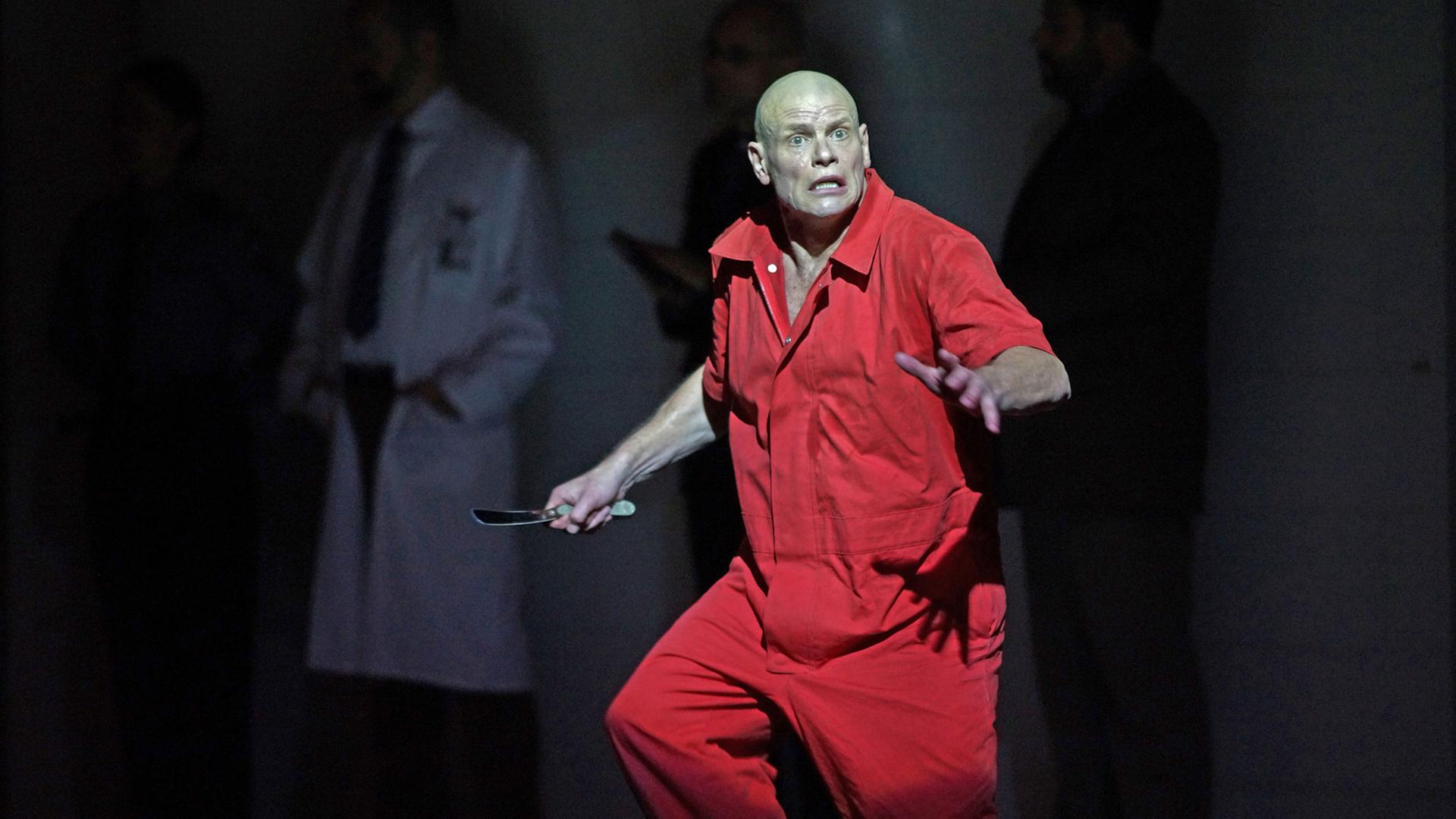 Alban Bergs "Wozzeck" an der Deutschen Oper am Rhein: Bo Skovhus als Wozzeck Alban Bergs "Wozzeck" an der Deutschen Oper am Rhein: Bo Skovhus als Wozzeck