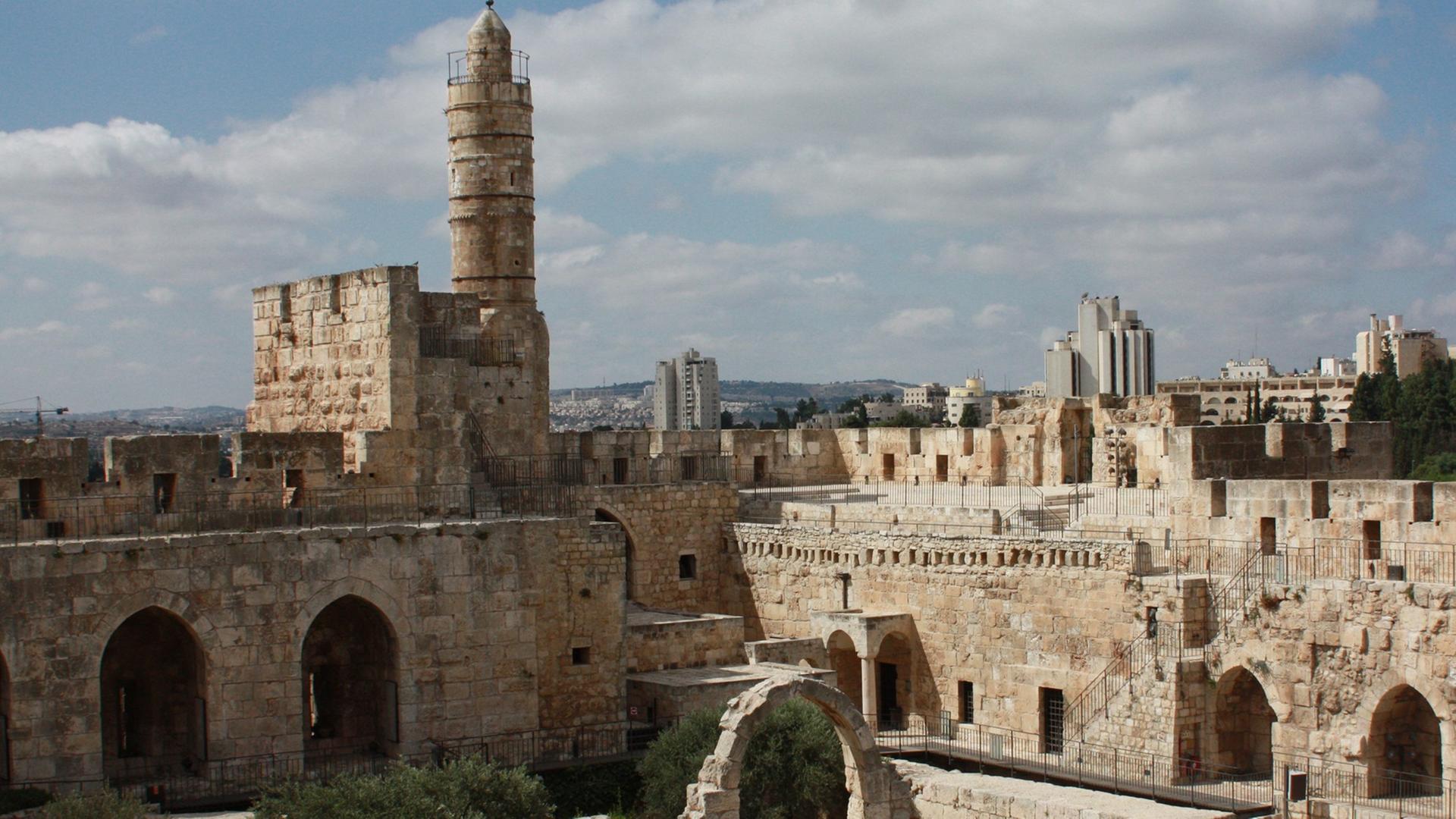 Die Davidszitadelle in der Altstadt Jerusalems.