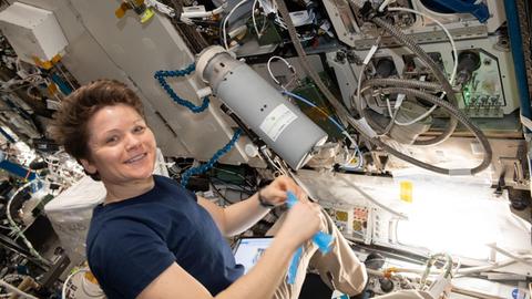 Anne McClain auf der Internationalen Raumstation