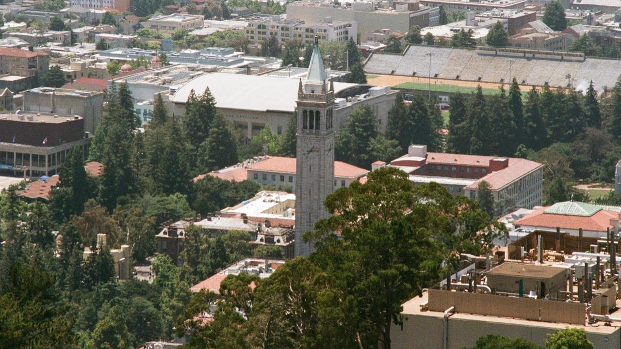 Blick auf den Campus der Universität Berkeley in Kalifornieren. Blick auf den Campus der Universität Berkeley in Kalifornieren.