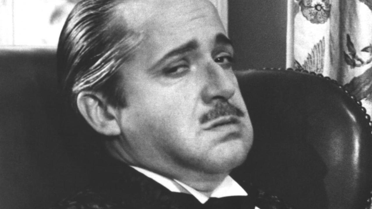 Der US-amerikanische Schauspieler Marlon Brando in der Rolle des Familienoberhauptes Don Vito Corleone in dem Film "Der Pate".