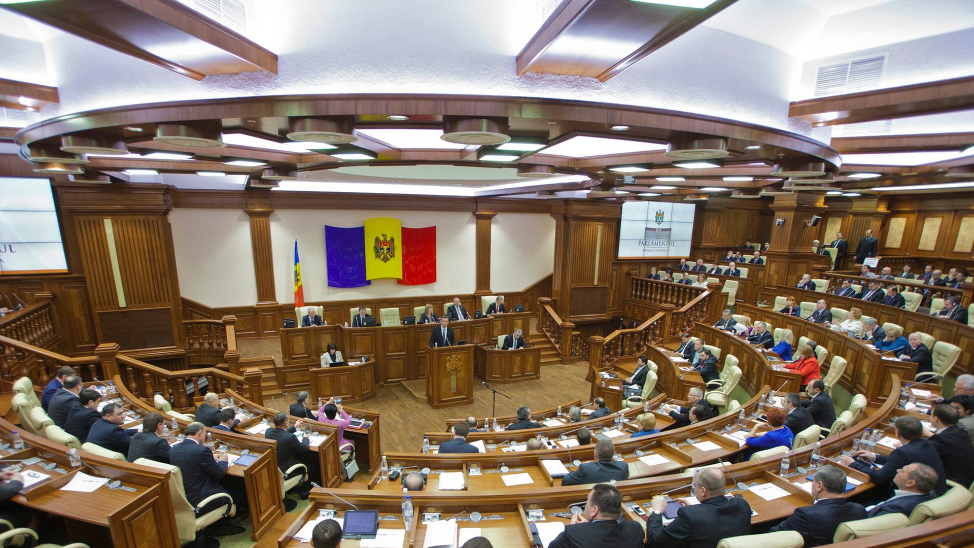 Blick ins Parlament der Republik Moldau Blick ins Parlament der Republik Moldau