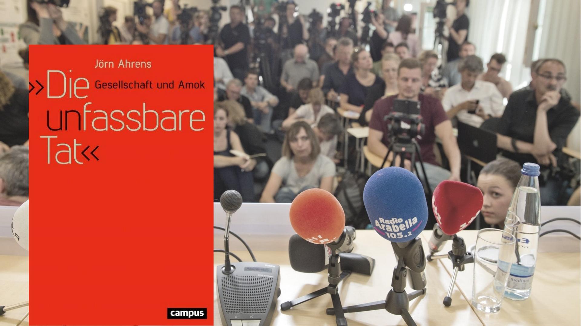 Journalisten warten nach dem Amoklauf von München auf den Beginn der Presskonferenz. Journalisten warten nach dem Amoklauf von München auf den Beginn der Presskonferenz.