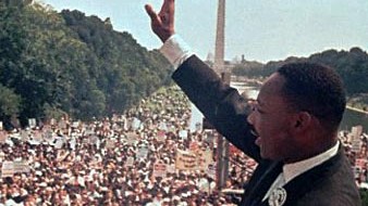 Martin Luther King hält seine berühmte Rede "I Have a Dream" in Washington. Martin Luther King hält seine berühmte Rede "I Have a Dream" in Washington.