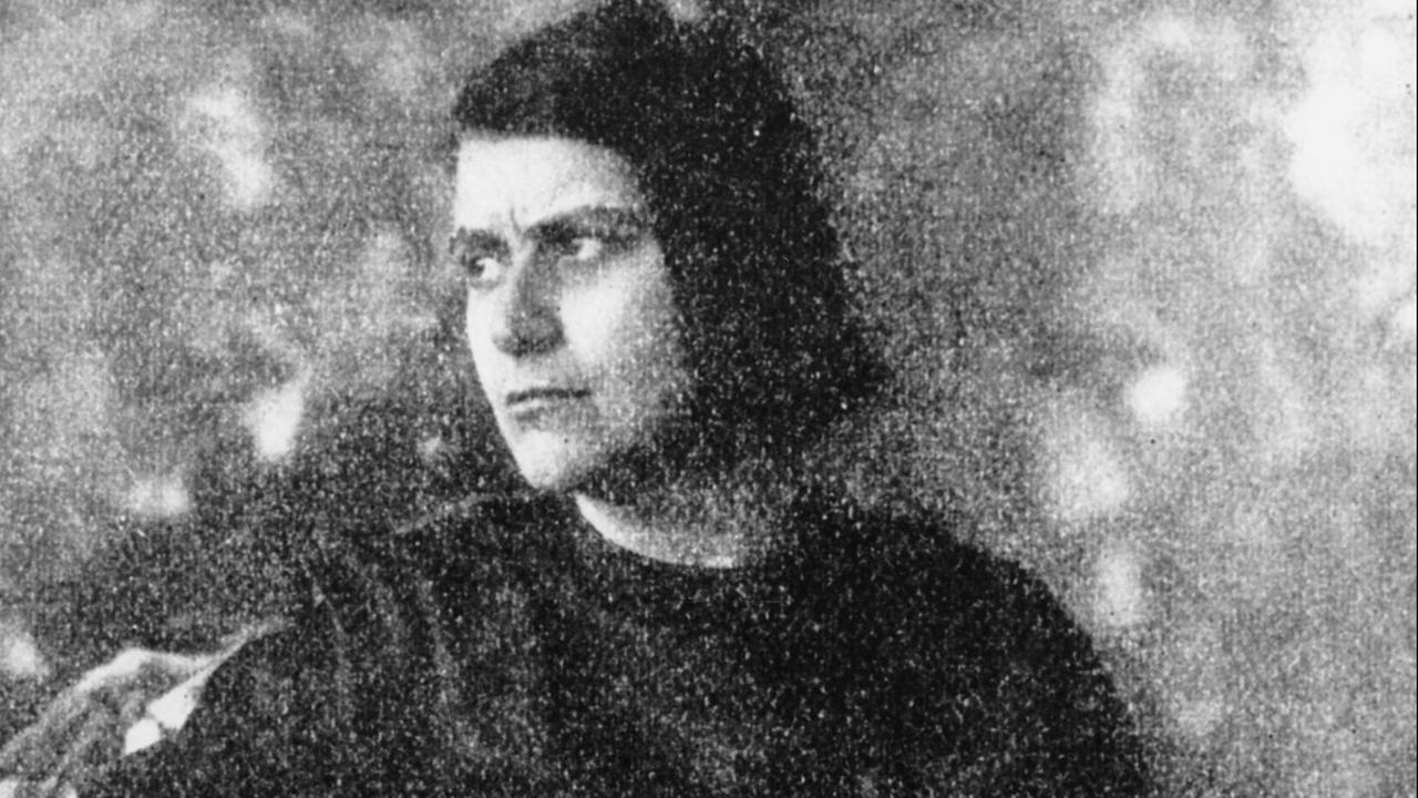 Porträt der Schriftstellerin Else Lasker-Schüler. Porträt der Schriftstellerin Else Lasker-Schüler.