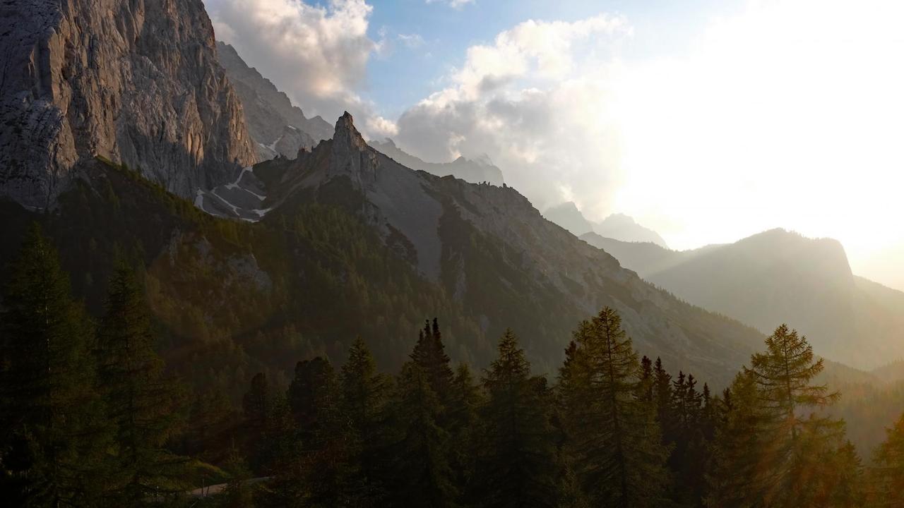Berge im Abendlicht, im Karwendel Berge im Abendlicht, im Karwendel