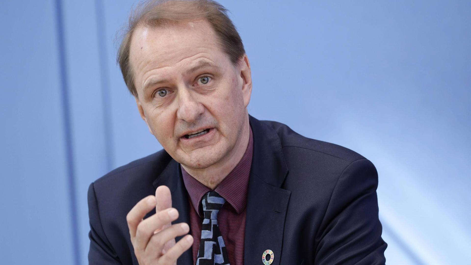Der Präsident des Bundesumweltamtes, Dirk Messner, am 21.4.2021 in Berlin Der Präsident des Bundesumweltamtes, Dirk Messner, am 21.4.2021 in Berlin
